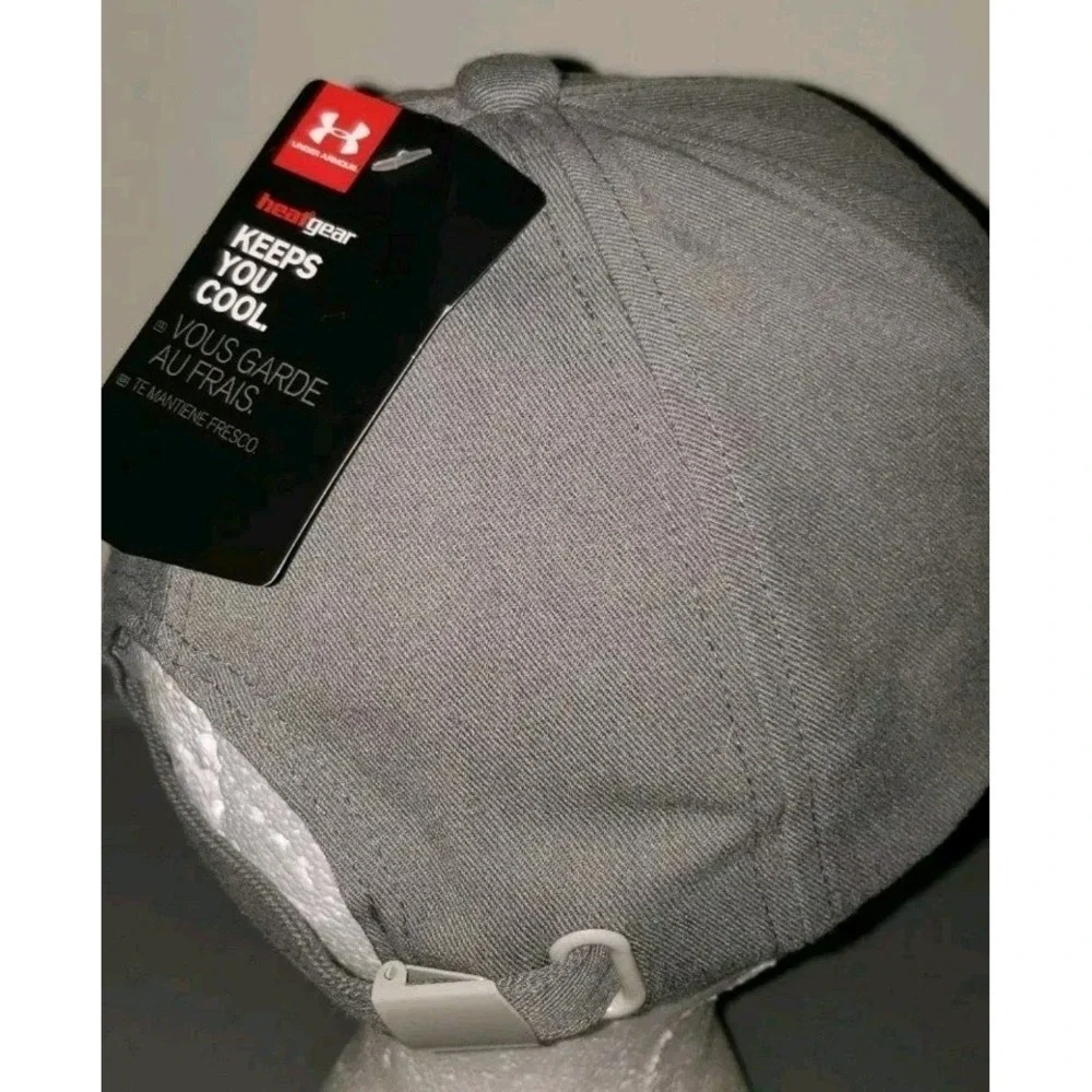 Under Armour Heatgear Youth Girls Strapback Hat Gray/Neon Green Logo NWT‎ $19.99